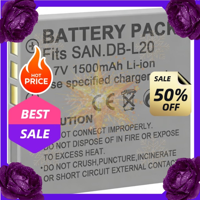 Drone Camera Action - SWZY 3,7V 1500mAh DB-L20 pil, Sanyo