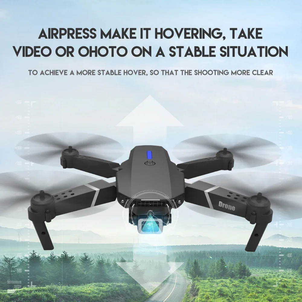 Profesyonel Drone E88 4K Geniş - Drone Camera Wide Angle incelemesi ve fiyatı