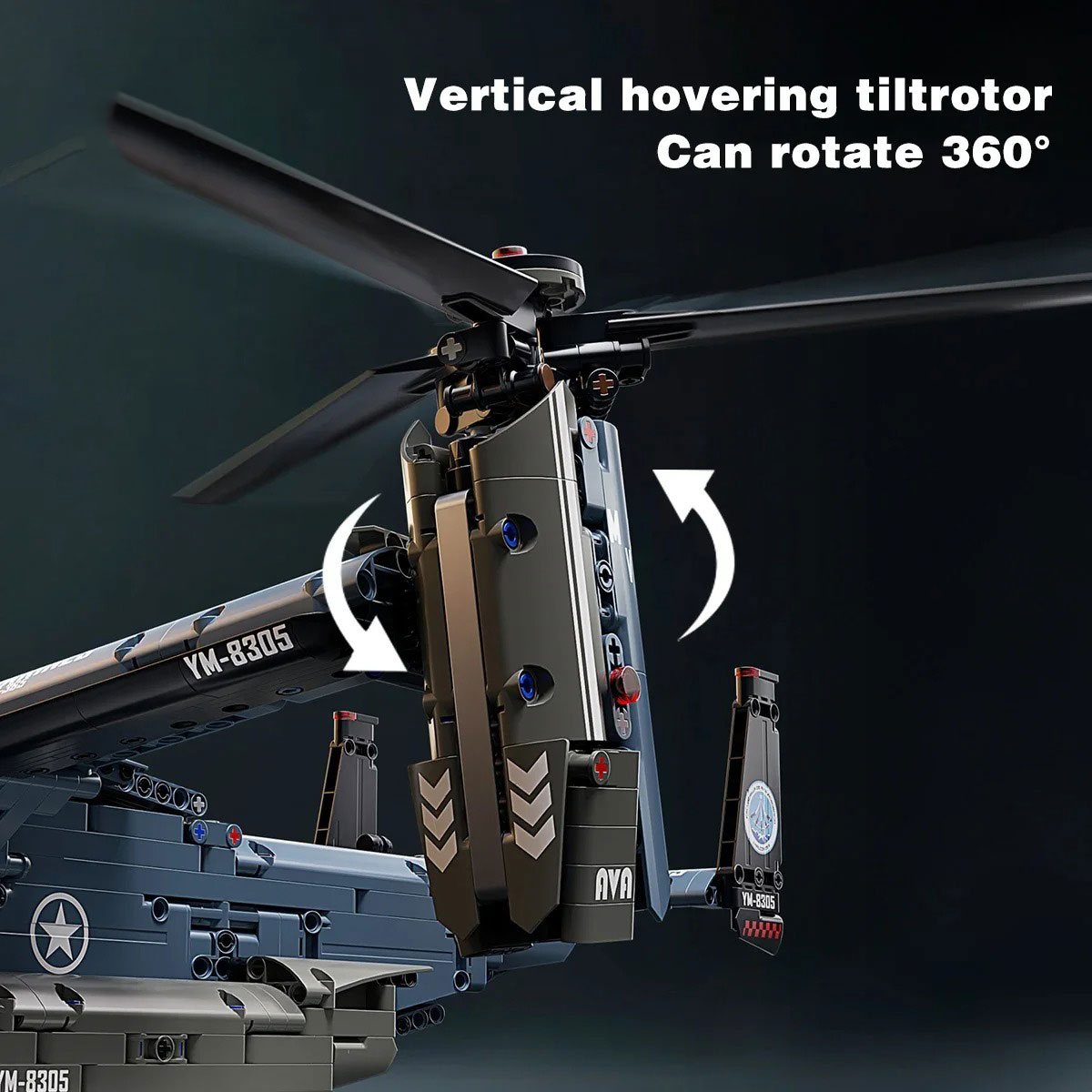 Askeri V-22 Osprey Tiltrotor Y - Jjrc Drone X12 incelemesi ve fiyatı