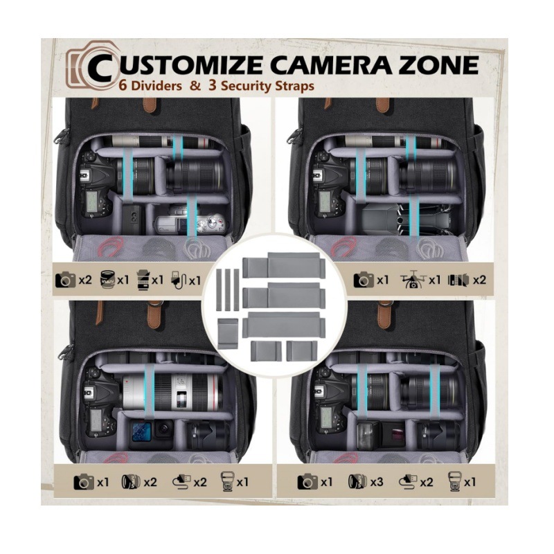 DSLR çift askılı kamera çantas - Drone Camera Waterproof incelemesi ve fiyatı